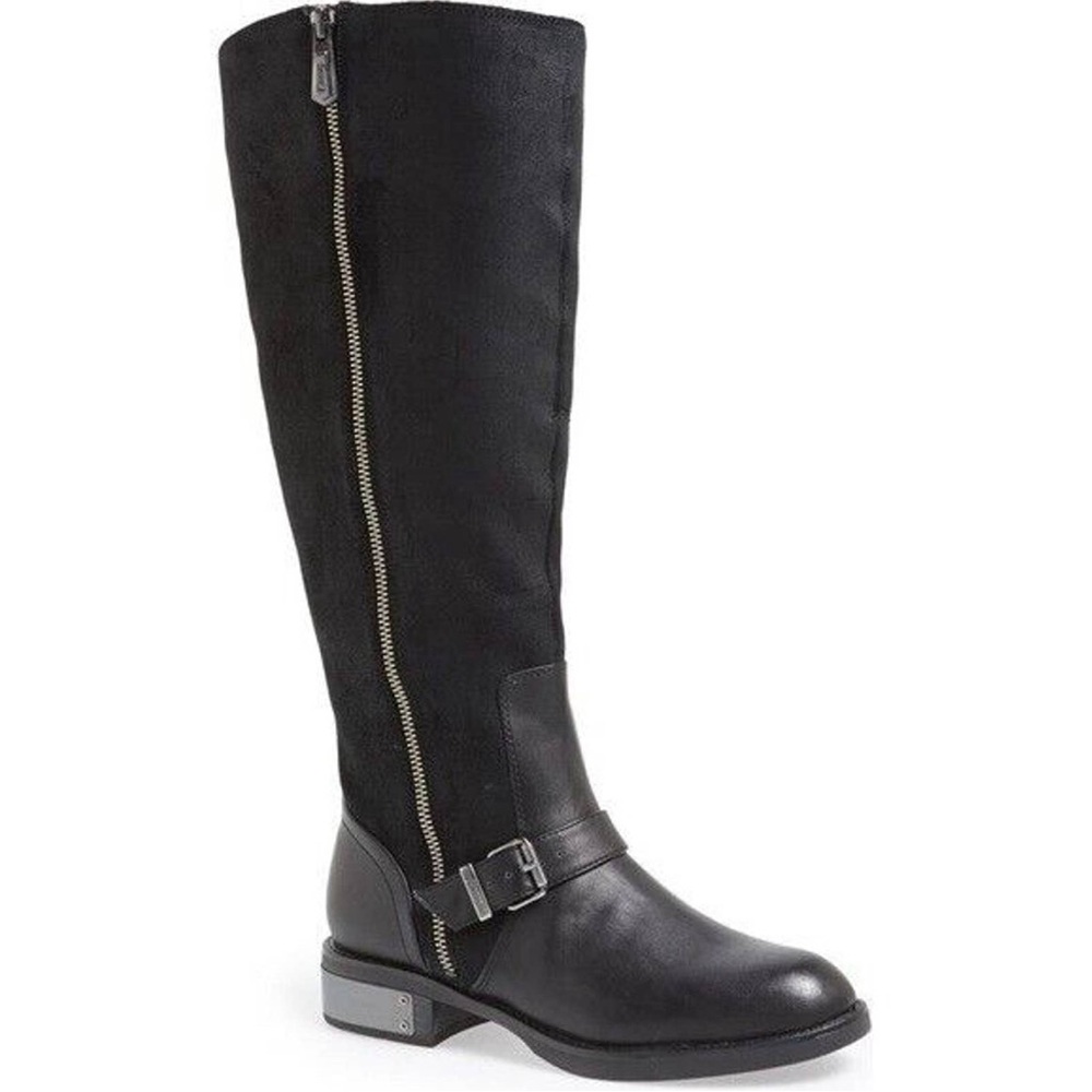 Circus By Sam Edelman Rider Black Tall Leather Boots Size 8M